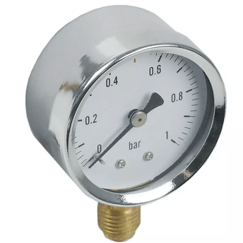 Horeca Parts - Połączenie manometru, gwint 1/4", ø 52 mm, oznaczenie 0,5, zakres ciśnienia 0–1 bar - Kocioł warzelny Zanussi (5120994)