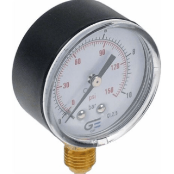 Horeca Parts - Manometr ø 52 mm, zakres ciśnienia 0–10 bar, połączenie do zmywarki, gwint 1/4" - Urządzenie do mycia garnków/naczyń, typ taśmowy Fagor (5974470)