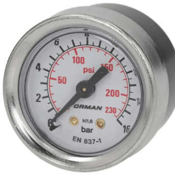 Horeca Parts - Manometr z gwintem 1/8" ø 41 mm do ekspresu ciśnieniowego zakres ciśnienia 16 bar - Ekspres do kawy Rancillo (1245012)