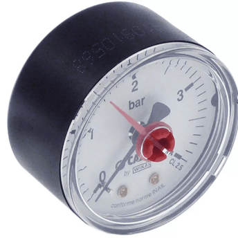 Horeca Parts - Manometr z podłączeniem z tyłu, na środku, gwint 1/4", ø 50 mm, zakres ciśnienia 0–4 bar (3197005)