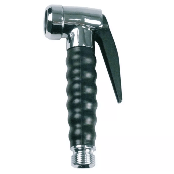 Horeca Parts - Spryskiwacz ECO BLACK 1/2" M, długość 166 mm, z szybkozłączem 1/2" M, materiał: mosiądz chromowany i tworzywo sztuczne, kolor czarny.