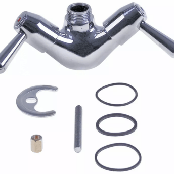 Horeca Parts - Bateria jednouchwytowa bez węży, z dźwignią, otwór stołowy ø 32 mm, głowica ceramiczna 1/2" 90°, bez wylewki, 1 szt., waga 0,964 kg