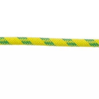 Horeca Parts - Przewód miedziany niklowany w izolacji silikonowej z włóknem szklanym, przekrój 1,5 mm², długość 10 m, kolor zielono-żółty, 300/500 V, zakres temperatur -60 do +200°C maks. 250°C