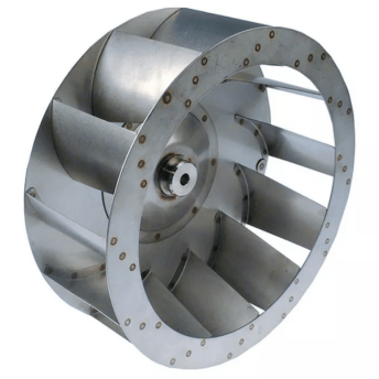 Horeca Parts - Koło wentylatora D1 ø 350mm H1 125mm łopatki 12 D2 ø 13mm D3 ø 16,5mm H2 37mm - Piec konwekcyjno-parowy elektryczny Rational