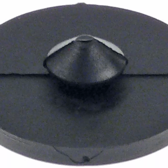 Horeca Parts - Nóżka, średnica ø 30 mm, wysokość 4 mm, otwór montażowy ø 10 mm, całkowita wysokość 9,5 mm, gumowa, ilość 1 szt - Pavoni