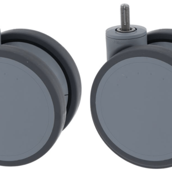 Horeca Parts - Obrotowe koło podporowe z trzpieniem gwintowanym M10, H 130 mm, bez hamulca, trzpień ø 10 mm, ø 125 mm - Rational (5033117)