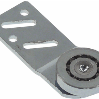 Horeca Parts - Rolka, ø 25 mm, 5,6 mm ZCS/ZCS, wys. 4 mm, dł. 65 mm, rozstaw montażowy 40/50 mm, z uchwytem - Do stołów-szafek (3346184)