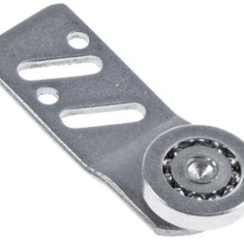 Horeca Parts - Rolka, ø 25 mm, 6 mm, CNS/CNS, wys. 7 mm, dł. 68 mm, rozstaw montażowy 40/50 mm, z uchwytem (7155496)