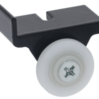 Horeca Parts - Rolka, ø 27,6 mm, B1 6 mm, z uchwytem, L 46 mm, W 39 mm, H 41 mm, do lodówki, pozycja montażowa: dolna - Witryna chłodnicza Framec (3346187)
