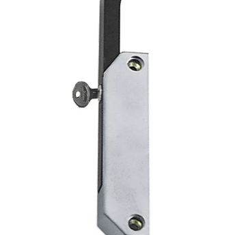 Horeca Parts - Uchwyt zatrzaskowy L 137 mm, H 31,5 mm, rozstaw montażowy 118 mm, wersja z blokadą, do urządzeń chłodniczych I-01 - Blanco