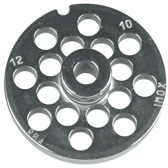Horeca Parts - Sitko maszynki do mięsa śr. 70mm typ12 śr. oczka 10mm 1 rowek mocujący z trzpieniem (9015517)