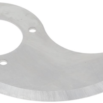 Horeca Parts - Nóż, pozycja montażowa górna, dł. 98 mm, osadzenie ø 33 mm, odległość montażowa 46 mm, 4 otwory, otwór ø 4,4 mm - Krajalnica Angelo Po (9005026)