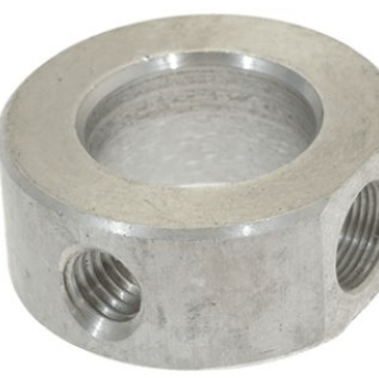 Horeca Parts - Wspornik z gwintem M10x0,75, ø 35 mm do mikrowyłącznika, śr. wew. ø 20,2 mm, grubość 15 mm, gwint montażowy M8 - Maszynka do mięsa Sirman (5030814)