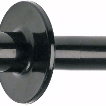 Horeca Parts - Uchwyt, gwint M6, średnica ø 25 mm, długość 126 mm, z osłoną ręki, D1 ø 70 mm - Makro-Professional