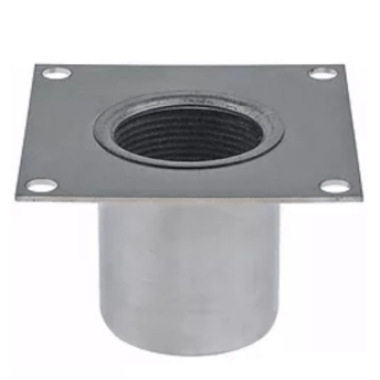 Horeca Parts - Nóżka, rurka ø 57 mm, stal nierdzewna, rozstaw otworów 85x85 mm, wysokość 65 mm, rozmiar 2 1/4"