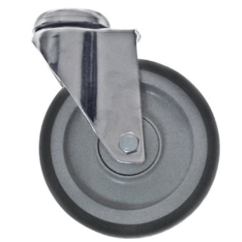 Horeca Parts - Obrotowe koło podporowe, H 132 mm, otwór śruby ø 12 mm, ø 100 mm, szerokość koła 30 mm - Stół neutralny Zanussi (5109871)