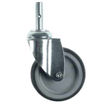 Horeca Parts - Kółko obrotowe z trzpieniem, wys. 160 mm, trzpień ø 10 mm, zakres temperatur od -20 do +60°C, koło ø 125 mm, szer. 32 mm (5119908)