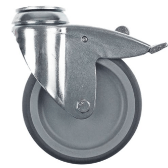Horeca Parts - Obrotowe koło podporowe, H 160 mm, z obrotowym hamulcem, otwór śruby ø 11 mm, temperatura -20 do +60 °C, ø 125 mm - Abner, Franke (5113542)