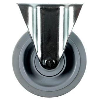 Horeca Parts - Kółko stałe z płytką, rozstaw otworów montażowych 105x75 mm, wys. 240 mm, zakres temperatur od -20 do +80°C, koło ø 200 mm, szer. 46 mm (5119921)