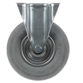 Horeca Parts - Płytka stałego koła jezdnego, rozstaw otworów montażowych 105x80 mm, wys. 235 mm, z oponami pneumatycznymi ø 200 mm - Wózek gastronomiczny Blanco (5119935)