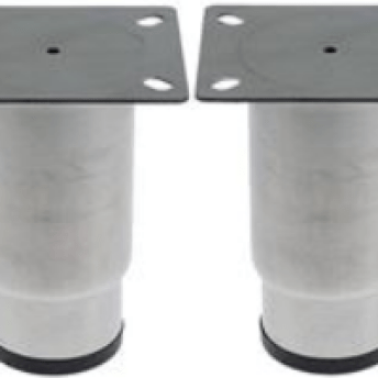 Horeca Parts - Nóżka, rurka ø 64 mm, stal nierdzewna, rozstaw otworów od 80x60 mm do 75x55 mm, wysokość regulowana 130–190 mm