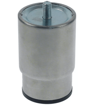 Horeca Parts - Nóżka, rurka ø 64 mm, gwint M10x1,5, długość gwintu 17 mm, wysokość 100-135 mm, stal nierdzewna, 1 szt. - MKN