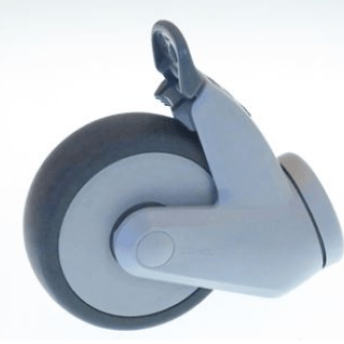 Horeca Parts - Kółko obrotowe z otworem pod śrubę, wys. 135 mm, z hamulcem obrotowym, otwór pod śrubę ø 10,3 mm, koło ø 100 mm, szer. 30 mm - Retigo (5118847)