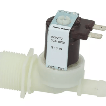 Horeca Parts - Elektrozawór 1-drożny, 180°, 230V 50/60Hz, t.max 90°C, wejście 3/4", wyjście 10,5mm - Krupps