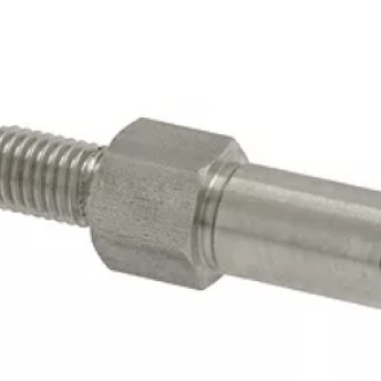 Horeca Parts - Sworzeń do ramienia myjącego, gwint M12x1,75, IT M12x1, ø 16 mm, dł. 28,5 mm, długość gwintu 20 mm, całkowita długość 64 mm - Zmywarka Elettrobar (5159031)