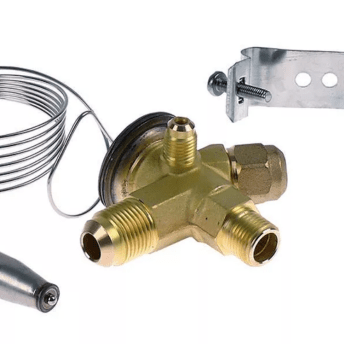 Horeca Parts - Zawór rozprężny termostatyczny TEX2 068Z3209, 3/8" SAE – 1/2" SAE, R22, wyrównanie zewnętrzne 1/4" SAE, zakres temperatur -40 do +10°C - Danfoss