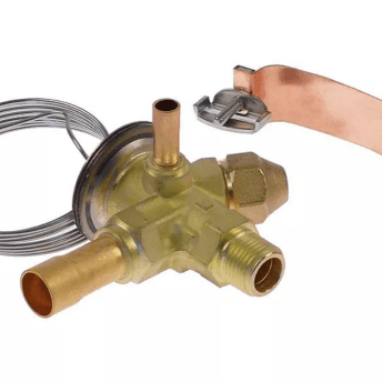 Horeca Parts - Zawór rozprężny termostatyczny TEN2 068Z3386–068Z3634, 3/8" SAE – 12 mm ODS, R134a, wyrównanie zewnętrzne 6 mm ODS, zakres temperatur -40 do +10°C - Danfoss