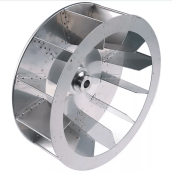 Horeca Parts - Koło wentylatora D1 ø 350 mm H1 114 mm H2 45 mm D2 ø 19,5 mm D3 ø 23 mm łopatki 12 - Piec konwekcyjny Lainox (5808569)