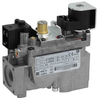 Horeca Parts - Zawór gazowy ø 1/2mm wlot ø 1/2 wylot ø 1/2 przyłącze M10x1 ciśnienie gazu 60 mbar - Patelnia przechylna Ambach