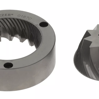 Horeca Parts - Para żaren mielących RH, śr. zewn. 83/58,3 mm, śr. wew. 52/14 mm, wys. 25 mm, wał ø 14 mm, 3 otwory mocujące - Mazzer