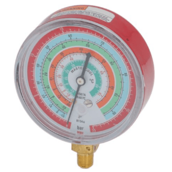 Horeca Parts - Manometr model MBH, połączenie 1/4" SAE, ø 80 mm, klasa 1,6, R22/R134a/R404a/R407c/R507a (3245041)