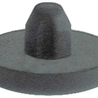 Horeca Parts - Nóżka, średnica ø 25 mm, wysokość 4 mm, otwór montażowy ø 8,5 mm, całkowita wysokość 13 mm, gumowa, ilość 1 szt. - Atel