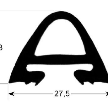 Horeca Parts - Profil uszczelki drzwi 2530 szer. 720 mm dł. 1410 mm rozmiar zewnętrzny Ilość 1 20 x 2/1 - Rational