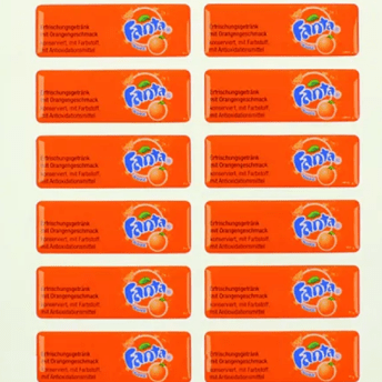 Horeca Parts - Naklejka Multiplex Fanta 65x22 mm - Arkusz 16 szt (10494426)
