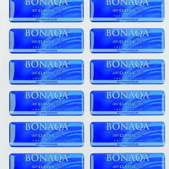 Horeca Parts - Naklejka Multiplex Bonaqua 65x22 mm - Arkusz 16 sztuk