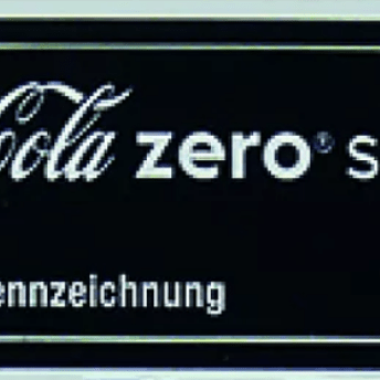 Horeca Parts - Naklejka na przewód Coca Cola Zero rozmiar 65x22 mm (10494639)