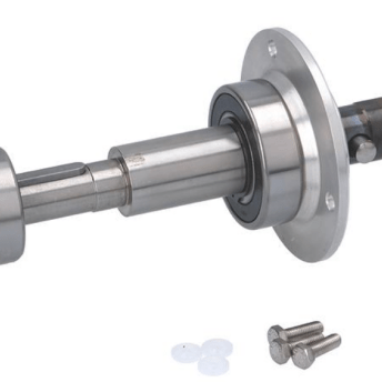 Horeca Parts - Zestaw wału transmisyjnego 195 mm, kompletny z łożyskami, waga 0,920 kg - Electrolux