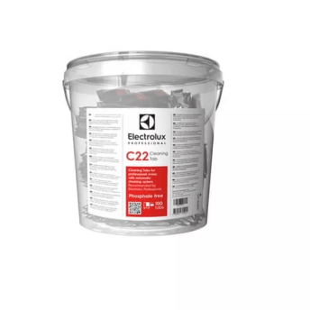 Horeca Parts - Tabletki czyszczące C22 do pieców z zintegrowanym cyklem mycia, 100 × 65 g, waga 5,000 kg - Electrolux