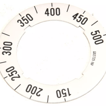 Horeca Parts - Tarcza pokrętła termostatu ø 59mm temperatura 150–500°F srebrna - Płyta do smażenia Garland