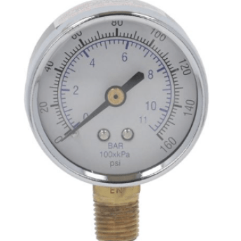 Horeca Parts - Manometr 0–160 PSI 1/4" NPT - Multiplex