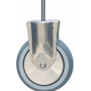 Horeca Parts - Kółko stałe ø 125 mm, obudowa ze stali nierdzewnej, udźwig 100 kg, trzpień wys. 66 mm, trzpień ø M10 mm - Piec konwekcyjny Convotherm