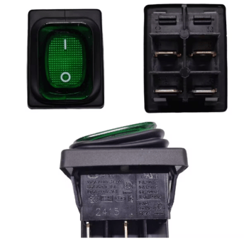 Horeca Parts - Przełącznik główny zielony - 16A/250V - Frytownica GGM Gastro