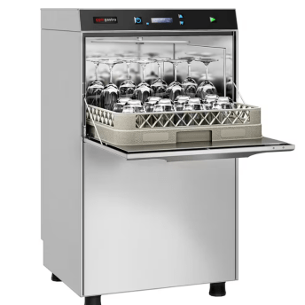 Horeca Parts - Zmywarka kapturowa dwupłaszczowa, sterowanie elektroniczne, 3,9 kW - GGM GFS340
