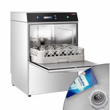 Horeca Parts - Zmywarka do szkła dwuściankowa podblatowa, sterowanie elektroniczne, 2,97 kW - GGM GLS300-EK