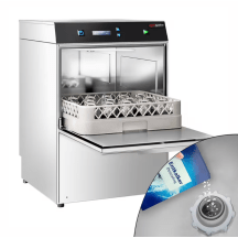 Horeca Parts - Zmywarka do szkła dwuściankowa podblatowa, sterowanie elektroniczne, 2,97 kW - GGM GLS300M-EK