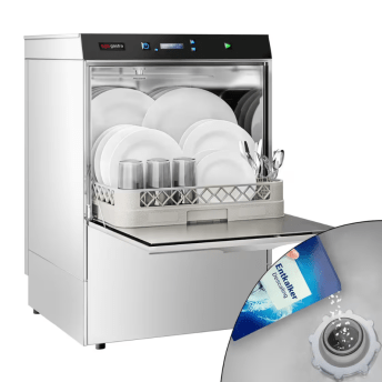 Horeca Parts - Zmywarka podblatowa do naczyń dwupłaszczowa, sterowanie elektroniczne (cyfrowe), 3,9 kW - GGM GS340P-EK